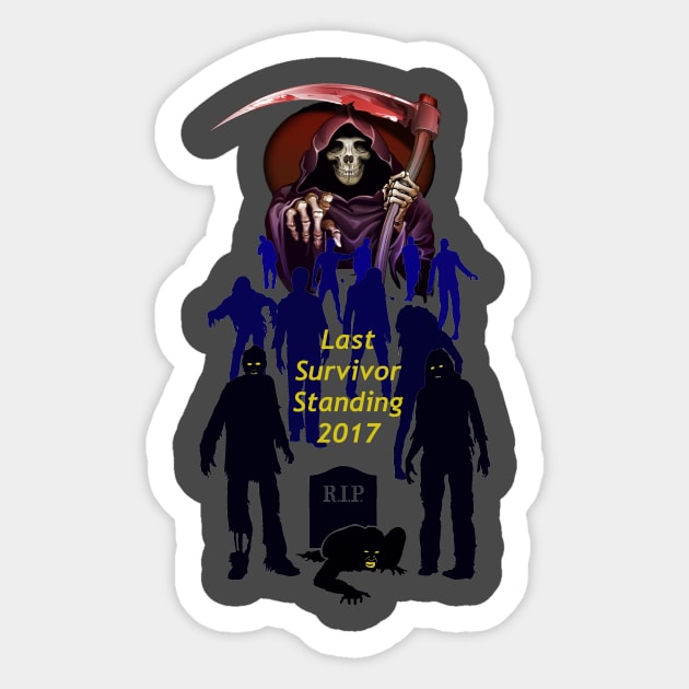 Last Survivor Standing 2017 Sticker by Second Class Elitist